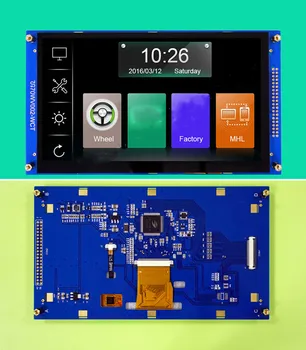 7,0-дюймовый Емкостный Сенсорный Экран TFT LCD с Адаптерной Платой 16Bit MCU + Интерфейс I2C 800 (RGB) * 480