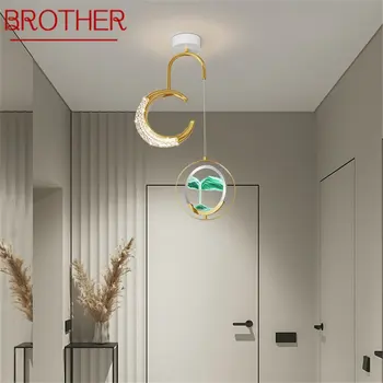 Современные золотые подвесные светильники BROTHER, креативный подвесной светильник в виде песочных часов, для домашнего декора, светильники для прохода.