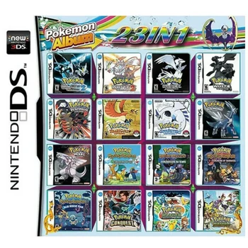 Игровая карта 3DS NDS Комбинированная карта 5000 в 1 Комбинированные карты Кассета NDS Портативный плеер серии 3DS / NDS Pokemon Car Holde 64IN1 208