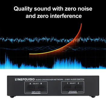 LINEPAUDIO 2 В 2 выхода Переключатель динамиков Переключатель аудиосигналов Усилитель мощности Разветвитель аудиоприемника