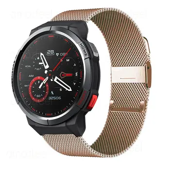 Металлический Ремешок Для Смарт-часов Mibro Watch GS Аксессуары Для Смарт-часов Сетчатые Браслеты Из Нержавеющей Стали Для Mibro T1 C2 A1 X1 Color Lite Ремешок Для Часов