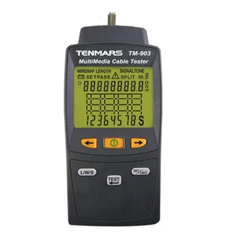 Измеритель кабеля локальной сети TENMARS TM-903 Handeld или тестер сетевого кабеля