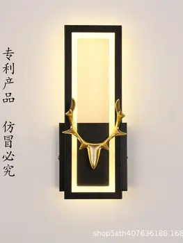 настенный светильник для ванной комнаты светодиодная лампа с оленьим рогом настенное бра декор прачечной изголовье кровати лампа двухъярусная кровать светильники для ванной комнаты свет ретро