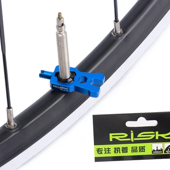 Многофункциональный инструмент для шоссейного велосипеда RISK MTB Гаечный ключ для велосипедного клапана Schrader Presta Инструменты для демонтажа сердечника клапана и установки