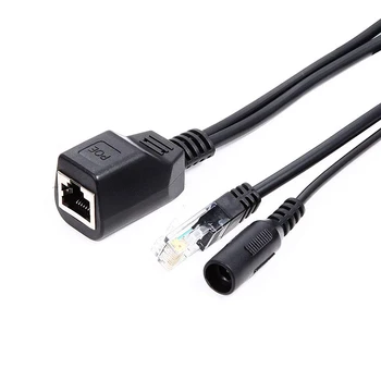 12 В -48 В POE кабель Пассивный инжектор питания RJ45 Через Ethernet кабель-адаптер POE разветвитель Источник питания для IP-камеры