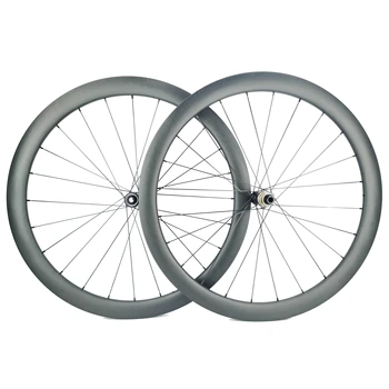 700C Карбоновые колеса с дорожным дисковым тормозом глубиной 30/35/40/45/50 мм шириной 28 Бескамерных карбоновых колесных пар для гравийного велосипеда со специальным переплетением