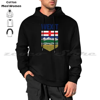 Wexit Alberta With Coat Of Arm Shield Canada Separation Movement Hd Высококачественный Интернет-Магазин Из 100% Хлопка Для Мужчин И Женщин Soft