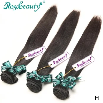 Rosabeauty 28 30 дюймов 3 пучка индийских волос Плетение пучков Прямые 100% наращивание человеческих волос Класс 8A Remy Доставка бесплатно