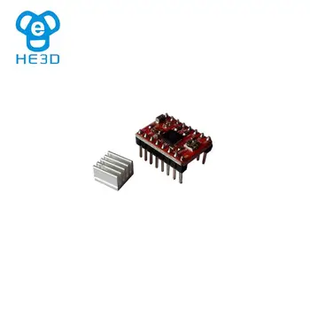 1 шт. Модуль драйвера шагового двигателя HE3D reprap A4988 с радиаторами для 3D-принтера