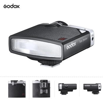 Вспышка для ретро-камеры Godox Lux Junior GN12 6000K с Автоматическим и ручным Фокусным расстоянием 28 мм для Камер Canon Nikon Sony Fuji Olympus с горячим башмаком
