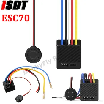 ISDT ESC70 WP 1080 70A Матовый Мотор ESC Водонепроницаемый 2-3 S Управление Телефоном Электронный Регулятор Скорости для Радиоуправляемого Автомобиля 1:10 1:8
