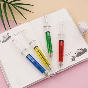 Шариковая ручка в форме шприца, шариковая ручка для инъекций, шариковая ручка, офисная школьная канцелярская ручка, шариковая игла для инъекций, шариковая ручка