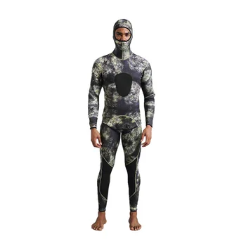 мужские гидрокостюмы 3 мм, камуфляжный раздельный костюм для подводного плавания с аквалангом из 2 частей для всего тела