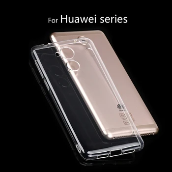 Качественные Прозрачные Чехлы для Huawei Honor 6A 6C 6X 5X 7X Honor 8 9 P8 P9 P10 lite 2017 V9 V10 Mate 9 10 lite Nova 2 Чехол Для телефона