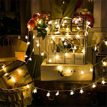 ECLH 3M 20 светодиодов в форме звезды, светодиодные сказочные гирлянды, освещение для детского домашнего декора На Рождество, свадьбу, праздничную вечеринку