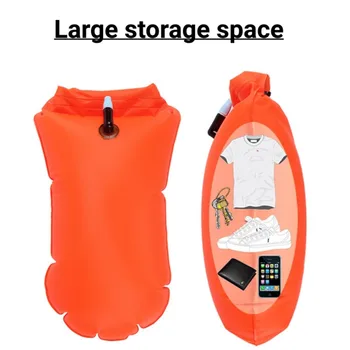 Переносите водонепроницаемую сумку флуоресцентного цвета наружную водонепроницаемую сумку для плавания Можно хранить с пердящим буем Водонепроницаемость воды ПВХ