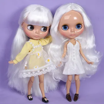 Кукла ICY DBS Blyth для серии № BL136 С белыми волосами и телом 1/6 BJD OB24 аниме-девушка