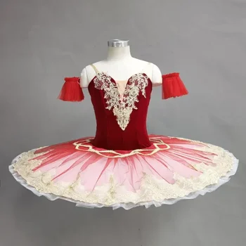 Профессиональное балетное платье-пачка для детей и взрослых Классический Балетный танцевальный костюм Балерины Блинное блюдо Пачка Для вечеринок Женское платье для девочек