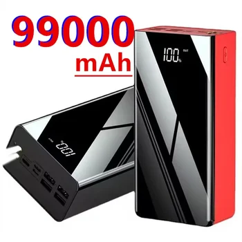 Power Bank 99000 мАч с быстрой зарядкой Power Bank Портативное зарядное устройство для iPhone 14 13 12 Pro Max Xiaomi HuaWei