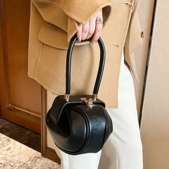 Сферическая женская сумка для боулинга Роскошный бренд Дизайнерская сумка для бродяг Модные Мини Круглые сумки через плечо Женская сумочка из искусственной кожи