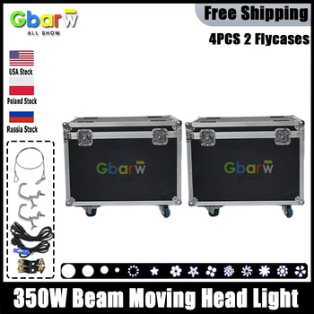 2 шт./лот Кейс Для Полета Beam 350W Moving Head Light Sharpy Beam 350W Gobo Moving Head Lighting Wash Stage Lights
