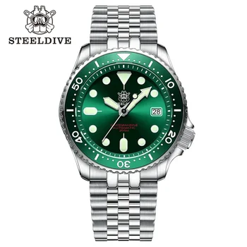 Steeldive SD1973 Мужские часы для дайвинга Автоматические Механические Мужские часы NH35 Браслет 41 мм Diver watch мужские часы
