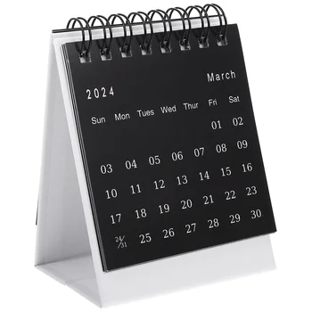 Мини-настольный календарь на 2024 год, настольный столик на 2023-2024 гг., стоячий флип для миниатюрных маленьких