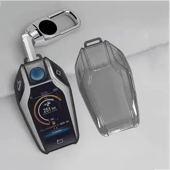 Прозрачный Чехол Для Дистанционного Ключа Автомобиля TPU Key Protector Для BMW G05 X5 G30 G12 G11 G32 G31 5-7 Серии I8 I12 I15 G01 X3 G02 G07