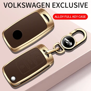 Подходит для Volkswagen Passat Lavida Sagitar POLO Bora Tiguan чехол для ключей от автомобиля из высококачественной кожи, специальный автомобильный защитный чехол