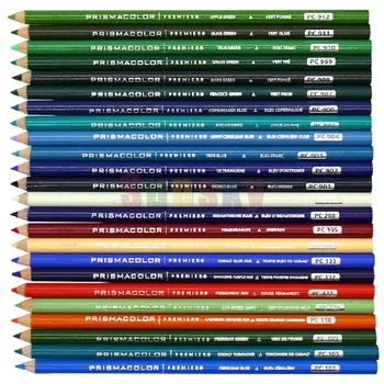 4 шт./лот Сине-зеленая серия Prismacolor Premier Single Oil Colored Pencil PC103-PC912 Цветные Пастельные Светостойкие Карандаши Lapices De Colores