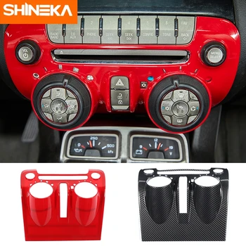 SHINEKA ABS Кнопка центрального управления автомобилем, кондиционер, CD-панель, Декоративная накладка, наклейки для Chevrolet Camaro 2012-2015