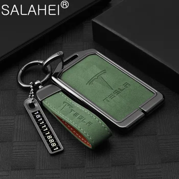 Автомобильная смарт-карта NFC, чехол для ключей, сумка, чехол-держатель, полная защита для Tesla Model 3, модель S, модель X, модель Y, аксессуары для брелоков