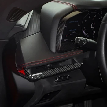 Наклейка На Накладку Приборной панели Автомобиля Для Chevrolet C8 Corvette Z51 2020-2022 Аксессуары И Запчасти (Красный Карбон)