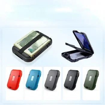 Простой кошелек с блоком RFID, мужской тонкий алюминиевый зажим, карманный кошелек для наличных, зажим для кредитной карты, металлический кошелек-портмоне