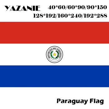 ЯЗАНИ 40*60 см/60*90 см /90 *150 см /120 * 180 см Большие Флаги Парагвая И Баннеры С Логотипом Мировые Спортивные Флаги Европа Полиэстер Пользовательский Флаг