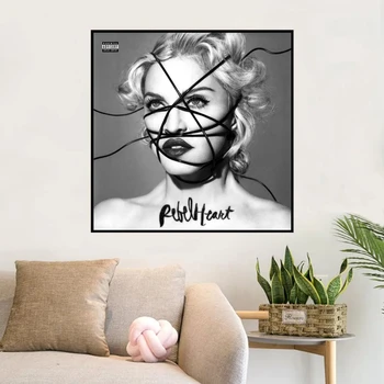 Madonna Rebel Heart Обложка музыкального альбома Spotify, принты на плакатах, живопись на холсте, стены гостиной, домашний декор (без рамки)