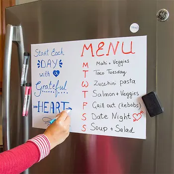 Магнитная доска для холодильника формата А3 с сухим стиранием, календарь на кухонном холодильнике, доска объявлений, доска для ежемесячного планирования для студентов, детей