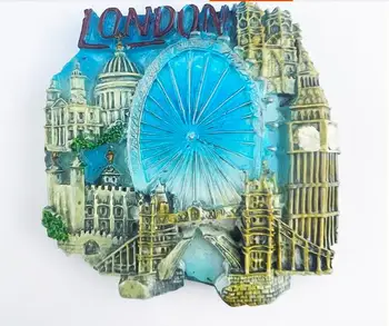 Достопримечательности британской столицы Лондон туристический сувенир украшение кухни магнитные наклейки на холодильник магниты на холодильник