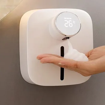 Автоматический дозатор мыла для пены, USB-зарядка, машина для жидкого мыла, настенный бесконтактный датчик, водонепроницаемый для домашнего умывальника