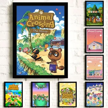 Плакат Animal Crossing Декоративная живопись Холст Плакат Настенное искусство Плакаты для гостиной Картина для спальни