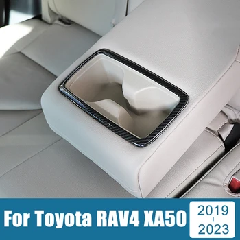 Наклейка Для Отделки Подушки Заднего Центрального Подлокотника Автомобиля Из Нержавеющей Стали Для Toyota RAV4 RAV 4 XA50 Hybrid 2019-2021 2022 2023