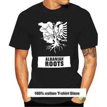 Camiseta de Albania Roots para hombre, camisa de marca, de algodón, de moda, de verano, novedad