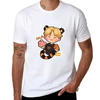 Новая футболка Little Tiger Hoshi, футболки больших размеров, рубашка с животным принтом для мальчиков, забавная футболка, простые футболки для мужчин