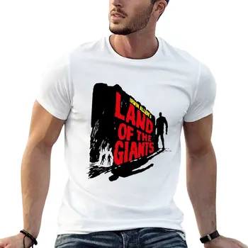 Футболка New Land of the giants, короткая футболка, эстетичная одежда, футболки для мужчин с тяжелым весом.
