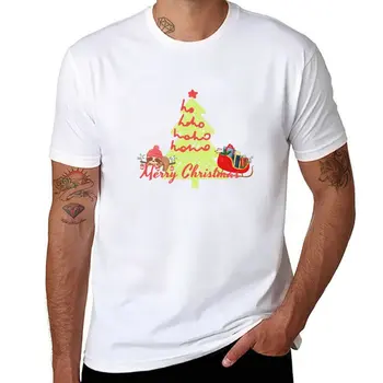 Винтажная футболка с рождественской елкой и ленивцем, футболки для мальчиков, мужская винтажная одежда, мужская одежда, мужские простые футболки