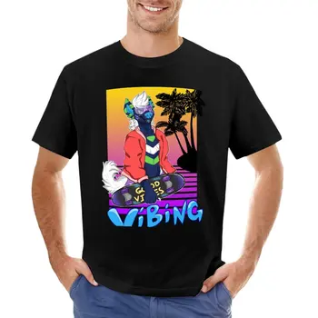 Футболка Vaporwave Vibing, эстетичная одежда, топы больших размеров, черные мужские футболки