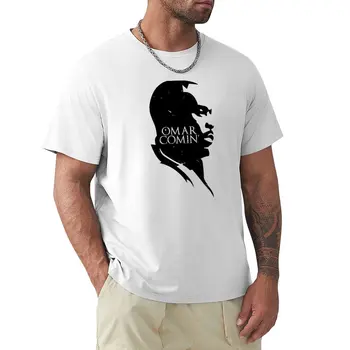 Футболка Omar Comin', черные футболки, винтажная футболка, рубашка с животным принтом для мальчиков, быстросохнущая футболка, мужские футболки