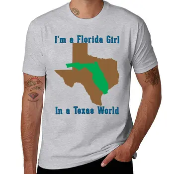 Новая футболка Florida Girl In A Texas World Эстетическая одежда черная футболка тройники мужские футболки