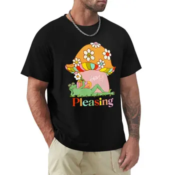 Приятная футболка с лягушкой и грибом, футболки на заказ, винтажная одежда, мужские тренировочные рубашки