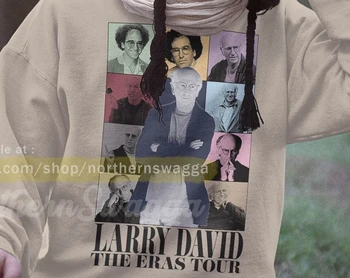 Толстовка Larry david eras tour с крутым фан-артом, свитер, дизайн плаката 90-х, толстовки в стиле ретро 583